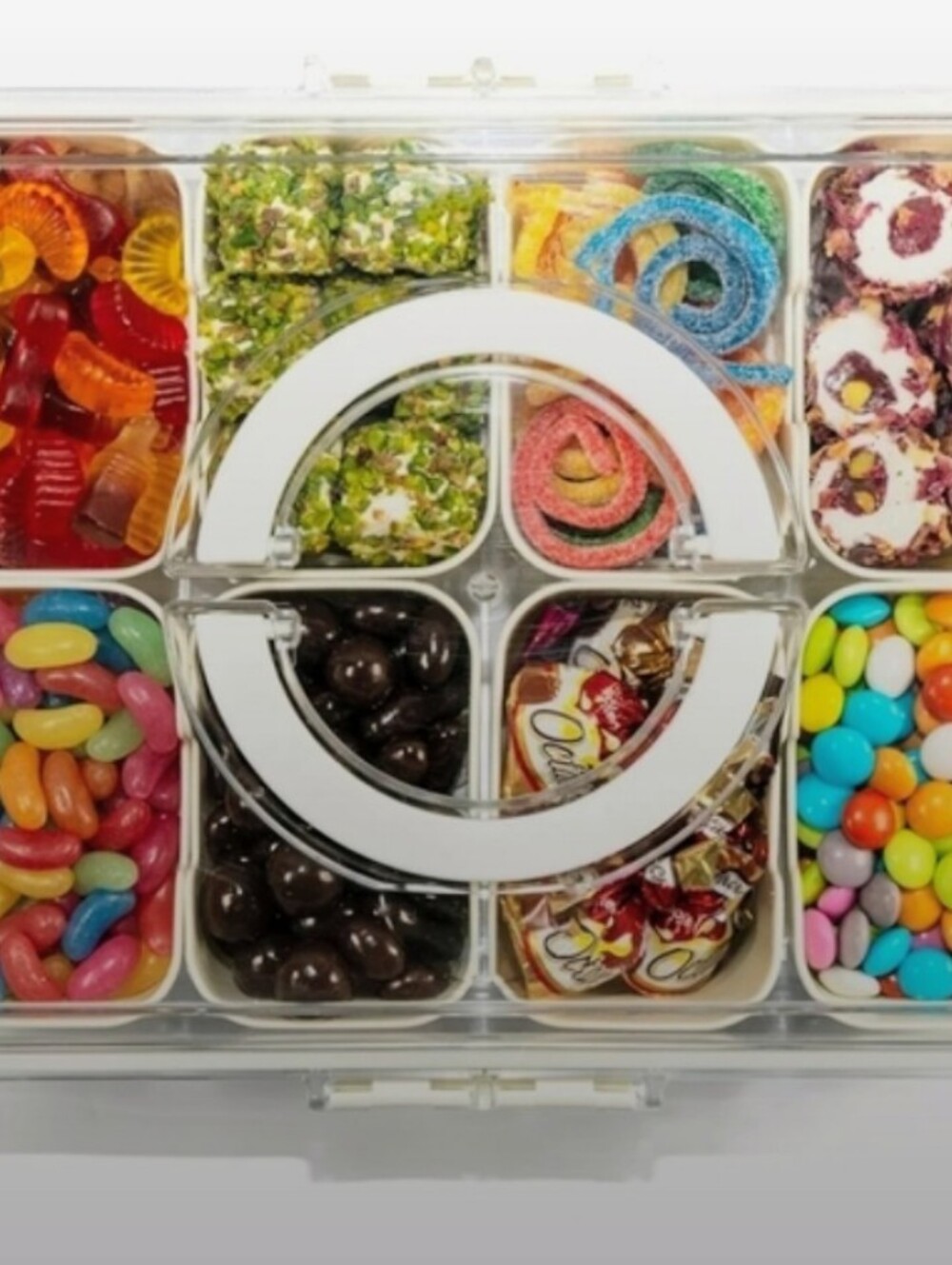 Multi-Compartment Snack and Candy Or Jewelry Organizer - Clear